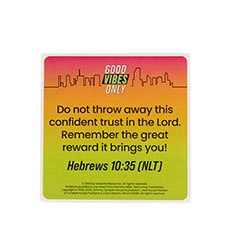 Good Vibes Only MEGA Verse Sticker, Pack of 10