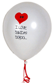 I Love Sunday School Balloons