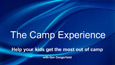 Children’s Ministries eTraining – The Camp Experience