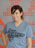 Chi Alpha T-shirt V-Neck Steel Blue Large