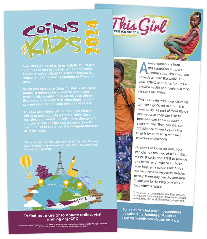 Coins for Kids 2024 Promo Card, This Girl (pack of 25)