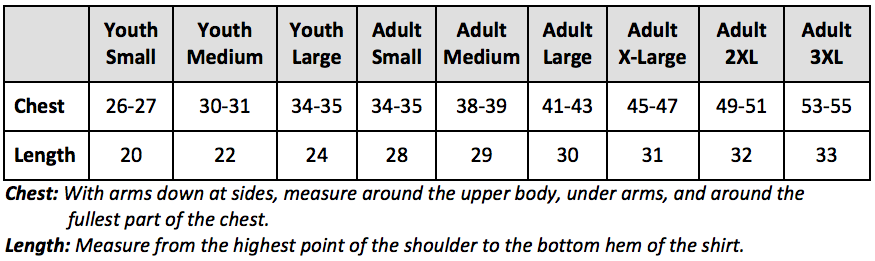 Women's To Youth Size Chart