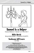 Sunlight Kids Lesson Book: Samuel Is a Helper (August)