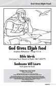 Sunlight Kids Lesson Book: God Gives Elijah Food (September)