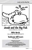 Sunlight Kids Lesson Book: Jonah and the Big Fish (November)