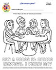 Daisies Respecting Activity Pages - Spanish
