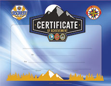 Discovery Rangers Certificate of Achievement