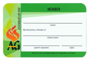 Church Membership Identification Cards | Gospel Publishing House