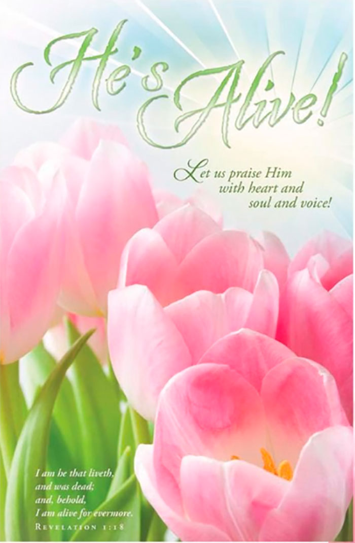 He’s Alive Easter Bulletin | My Healthy Church®