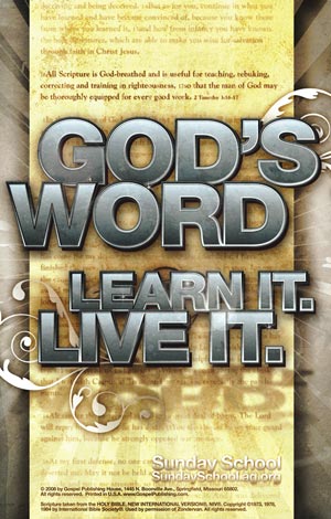 God’s Word: Learn It, Live It Bulletin Cover | My Healthy Church®