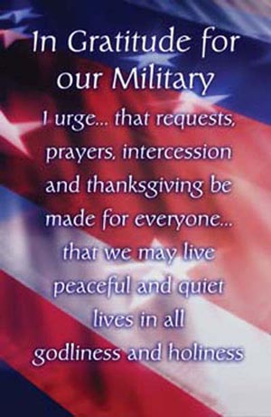 In Gratitude for Our Military Bulletin - Military | My Healthy Church®