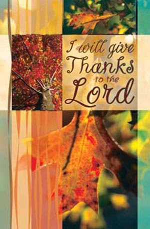 I Will Give Thanks Bulletin | My Healthy Church®