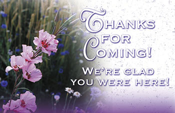 Thanks for Coming Postcards | My Healthy Church®