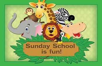 Postcards, Sunday School is Fun-Zoo | My Healthy Church®
