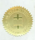 Gold Foil Seals, Cross