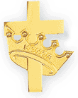 Honor Sponsor Pin/Crown with Cross