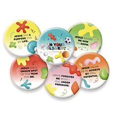 MEGA Sports Camp In Your Element Keeper Buttons (Pack of 60)