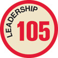 Leadership 105 Merit Patch (Red)