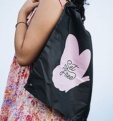 Set Free Drawstring Bag