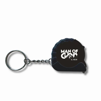 Tape Measure Keychain - Man of God: Renewed for Life
