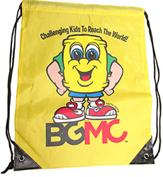 BGMC Yellow Nylon Backpack