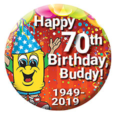 BGMC 70th Birthday Button
