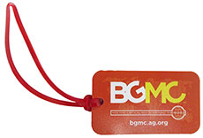 BGMC Red Luggage Tag
