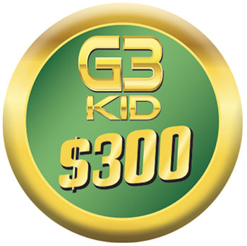 G3KID $300 Button