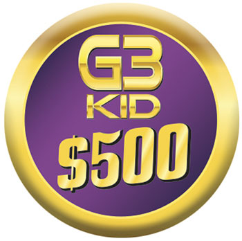 G3KID $500 Button