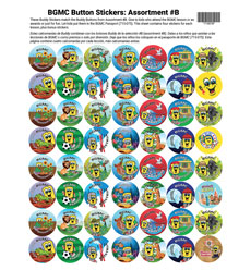 Assortment #B Button Sticker Sheet
