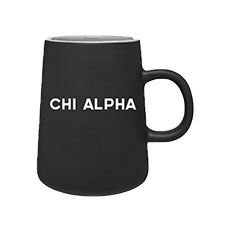 Chi Alpha Mug Matte Black, 15 oz