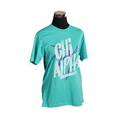Chi Alpha '90s T-shirt Tahiti Blue, Small