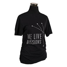 We Live Missions Heather Black T-Shirt, Small