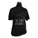 We Live Missions Heather Black T-Shirt, XL