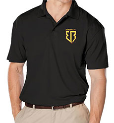X-Large - EVERYBoy Black Polo Adult