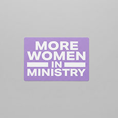 NWM Sticker More Women In Ministry